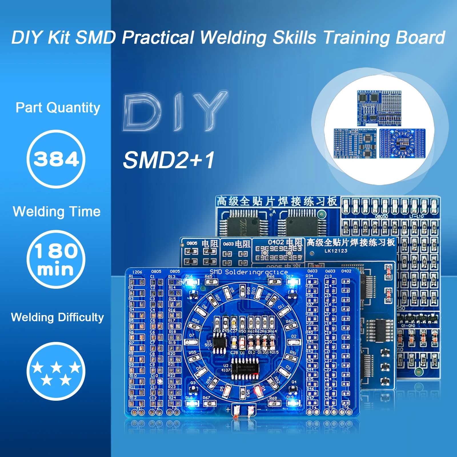 Pcb Etching Kit - SMD Advanced Full Patch Welding Practice