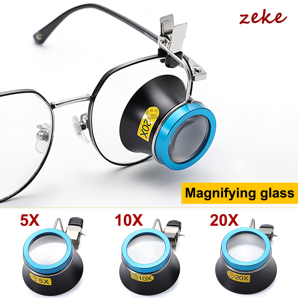 Diy Electronics Watch - 20X 10X 5X Eyeglass Magnifier Clip-On