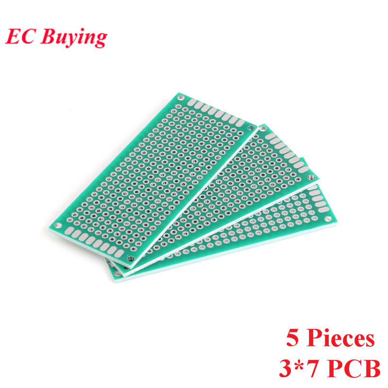 Diy Electronics Circuits - 5pcs 3x7cm Double Side Prototype PCB