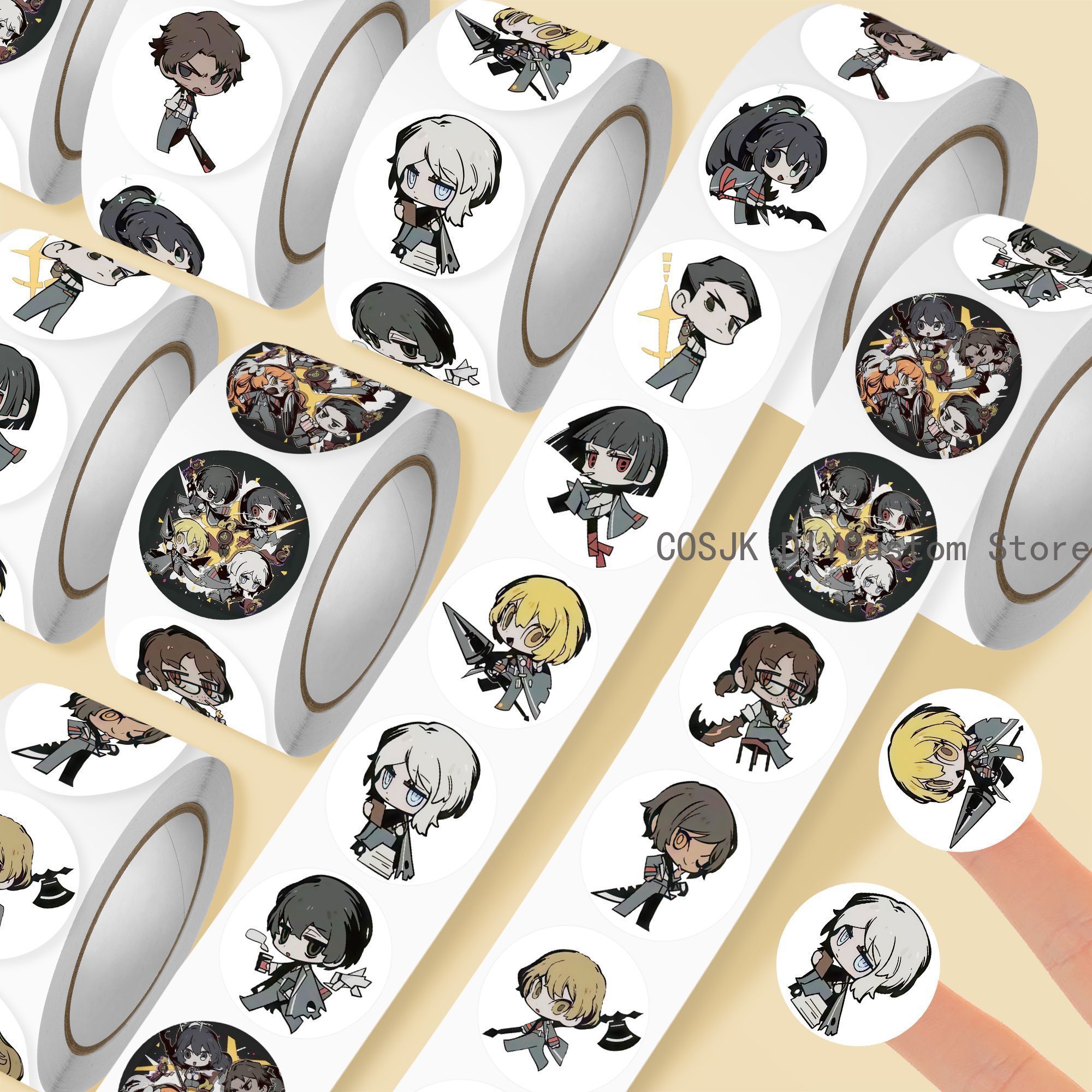 Diy Q - 500Pc/Roll Anime Limbus Company Yi Sang