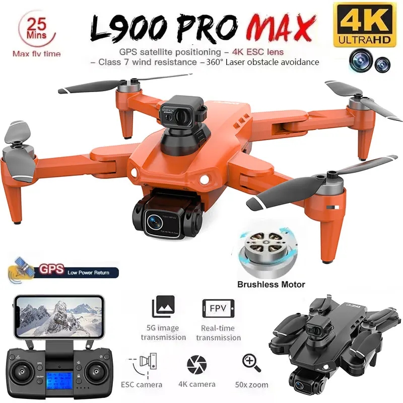 Diy Drone Electronics - L900 Pro MAX GPS Drone 4K