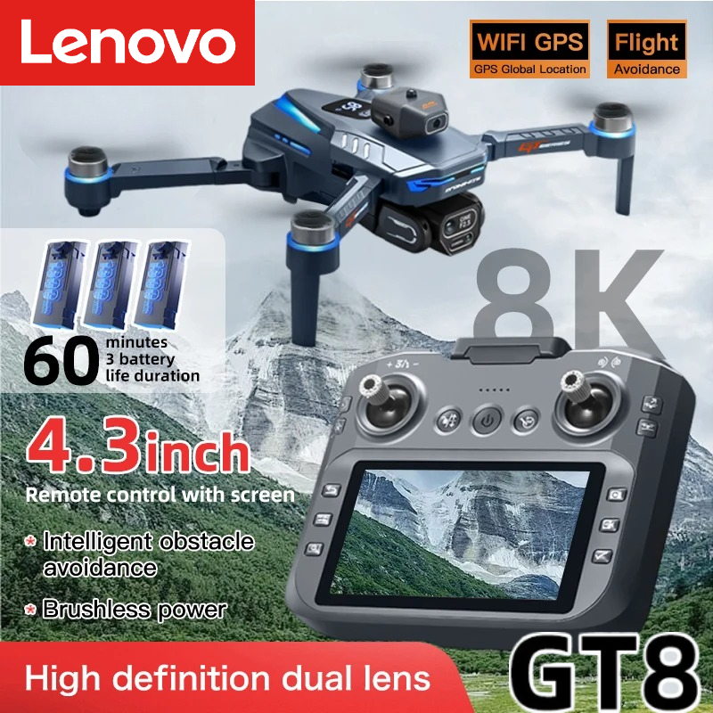 Diy Drone Electronics - Lenovo GT8 Drone 8K Professional Dual