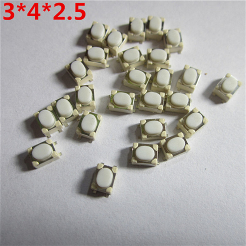 Push Button Tactile - 1000Pcs 3*4*2.5 Microswitch Tactile Push Button