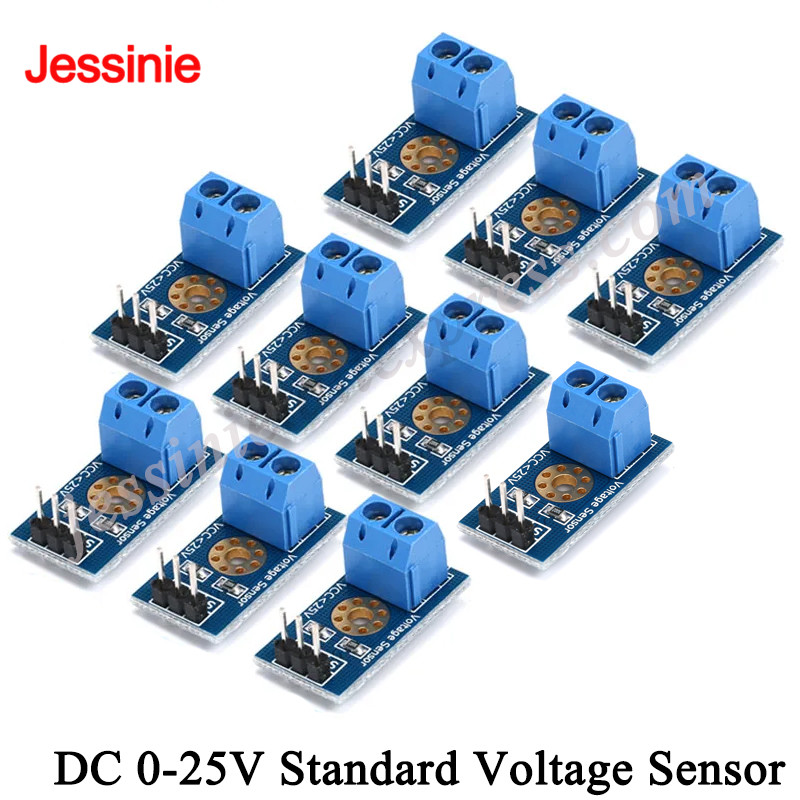 Diy Electronics Com - 10Pcs/1pc DC 0-25V Standard Voltage Sensor