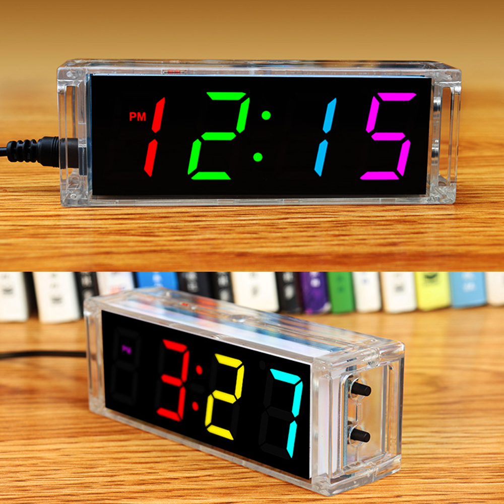 Diy Home Electronics Projects - Digital Tube DIY Clock Kit Temperature