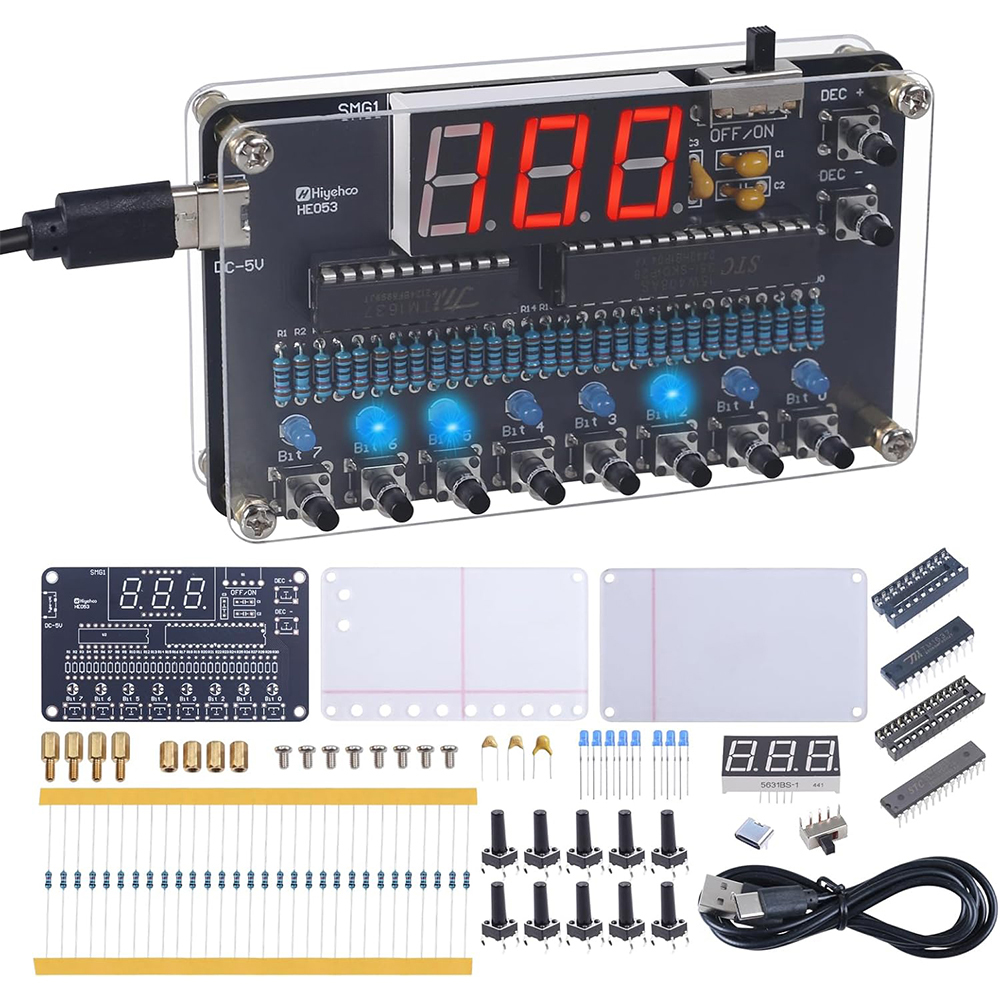 Diy Electronics Projects For Beginners - DIY Electronic Kit Binary to Decimal