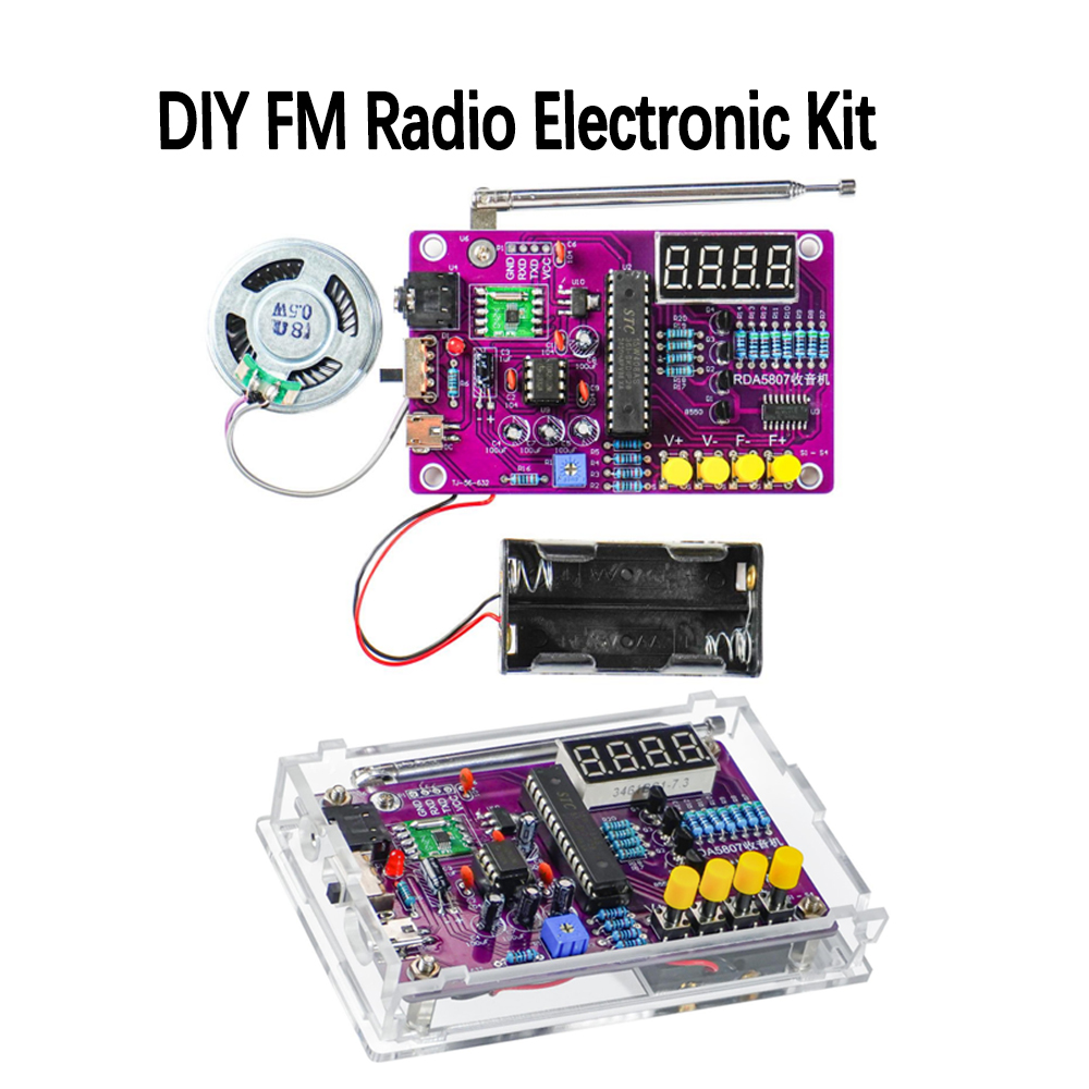 Diy Electronics Com - DIY FM Radio Electronic Kit 87-108MHz
