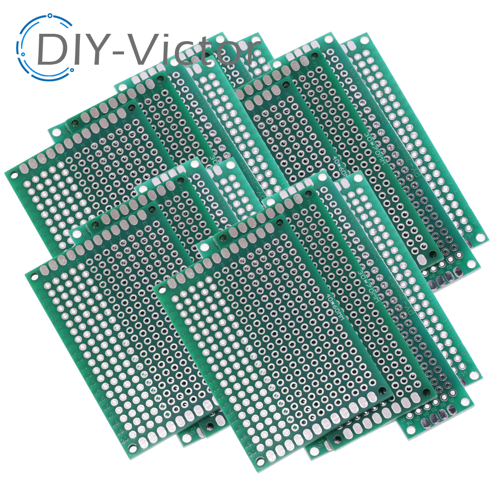 Diy Electronics Breadboard - 20PCS 5x7 4x6 3x7 2x8cm Double