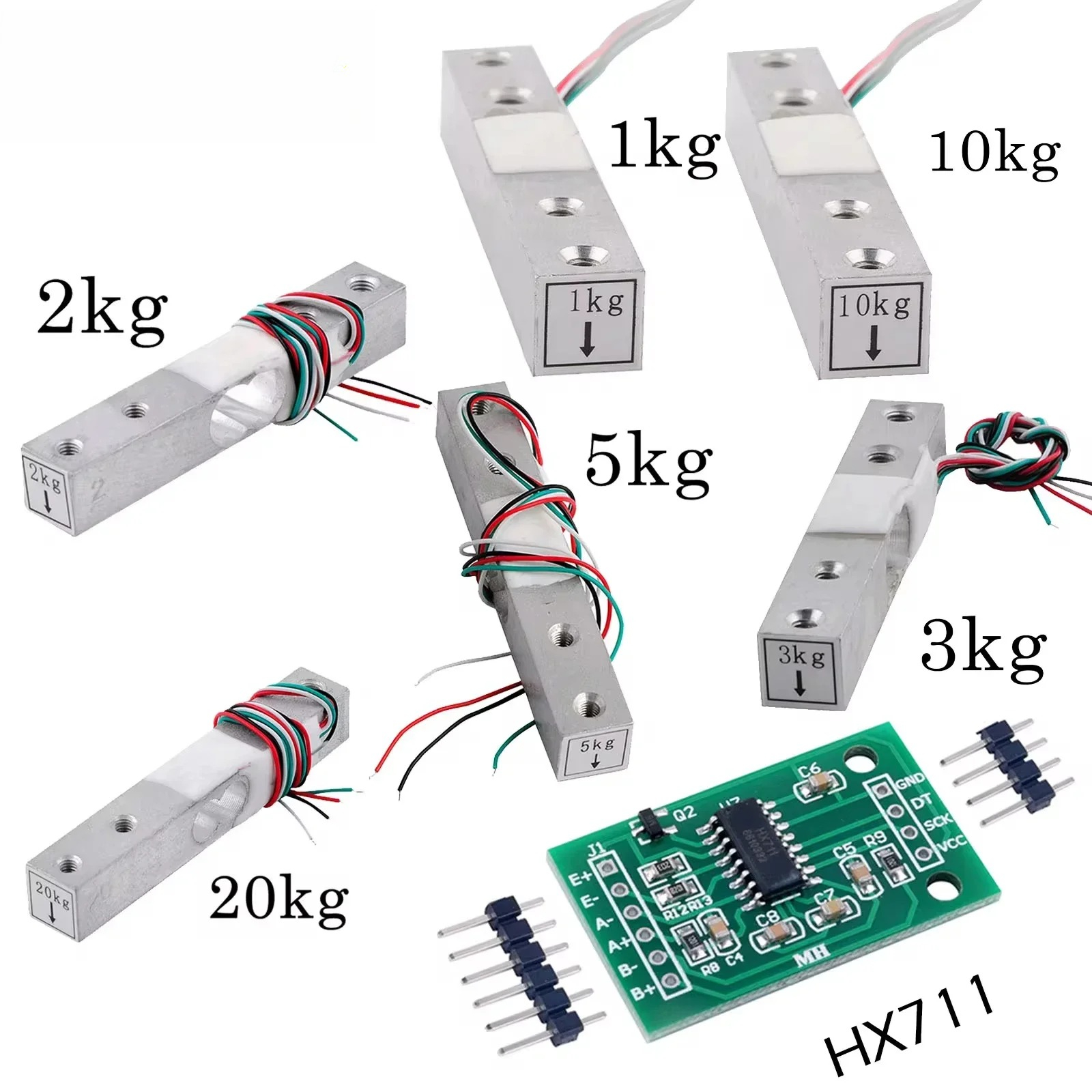 Diy Electronics Load Cell - Load Cell 1KG 2KG 3KG 5KG