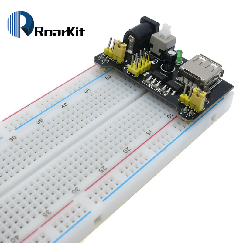 3.3V/5V MB102 Breadboard power - đánh giá và giá Diy Electronics Breadboard