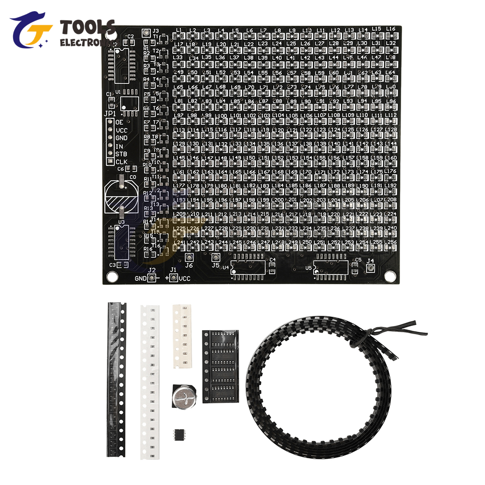 DIY Electronic Kit 64LED/256LE - đánh giá và giá Diy Electronics Com