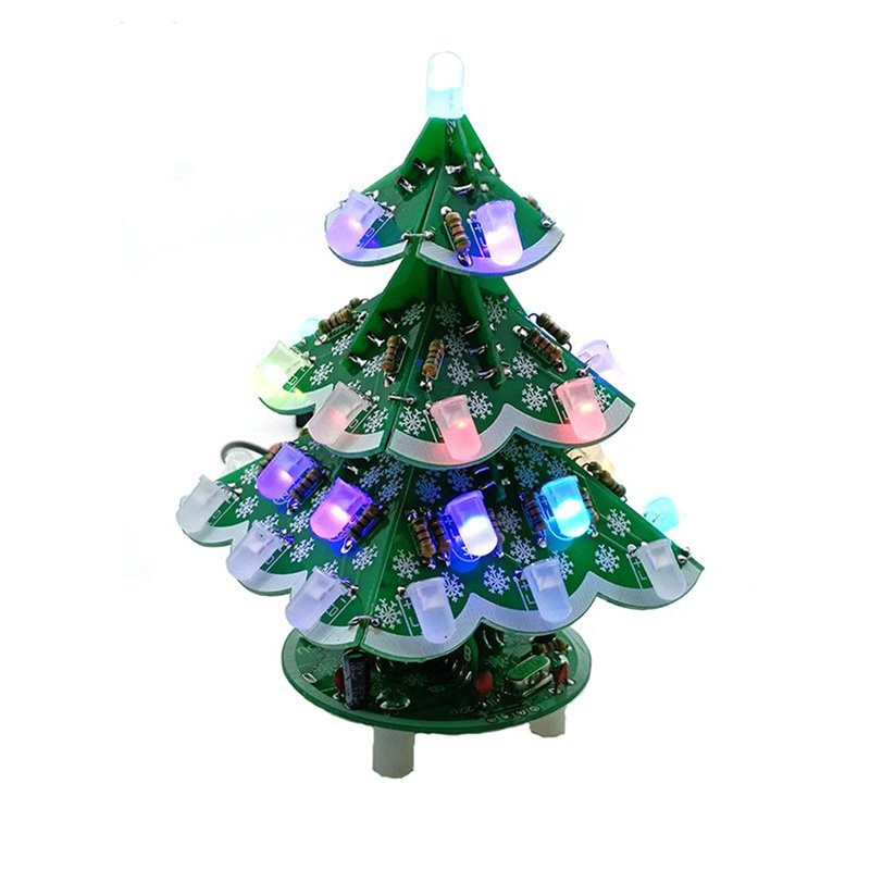 3D DIY Christmas Tree Kit with - đánh giá và giá Diy Electronics Circuits