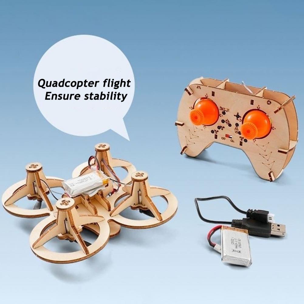 Rc Drone Toy Wooden Drone Puzz - đánh giá và giá Diy Drone Electronics