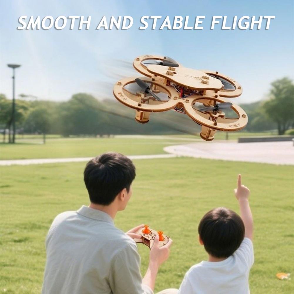 Rc Drone Toy Wooden Drone Puzz - đánh giá và giá Diy Drone Electronics