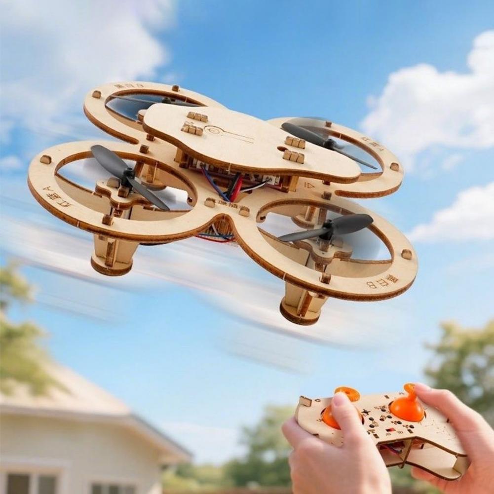 Rc Drone Toy Wooden Drone Puzz - đánh giá và giá Diy Drone Electronics