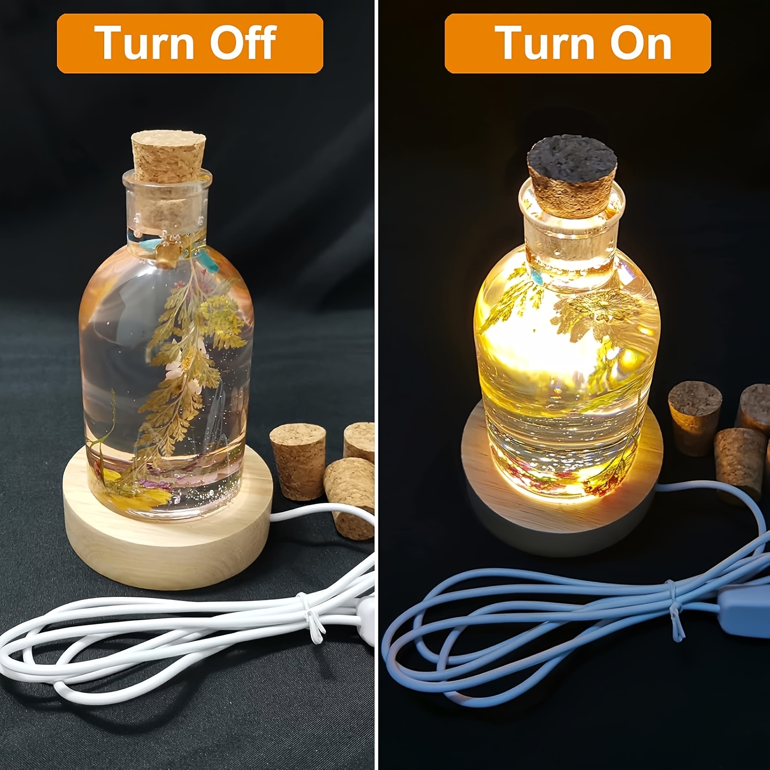 Drift Bottle Light Resin Mold  - đánh giá và giá Diy Lamp Electronics