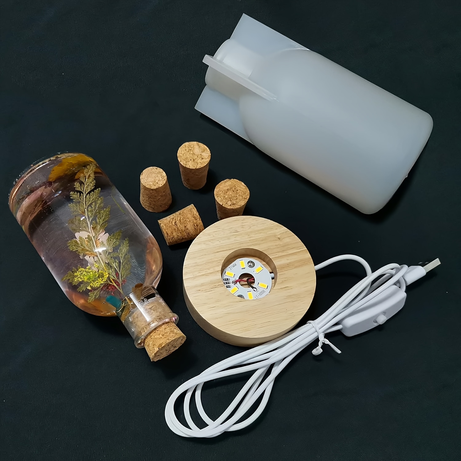 Drift Bottle Light Resin Mold  - đánh giá và giá Diy Lamp Electronics
