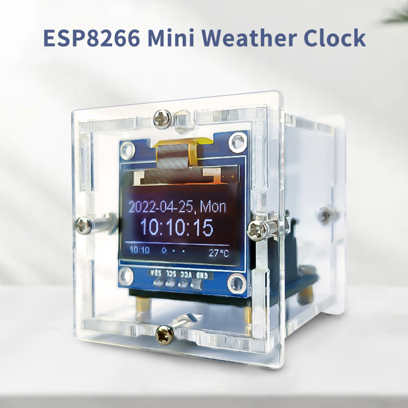 ESP8266 MINI Weather Clock WIF - đánh giá và giá Diy Soldering Station No Electronics