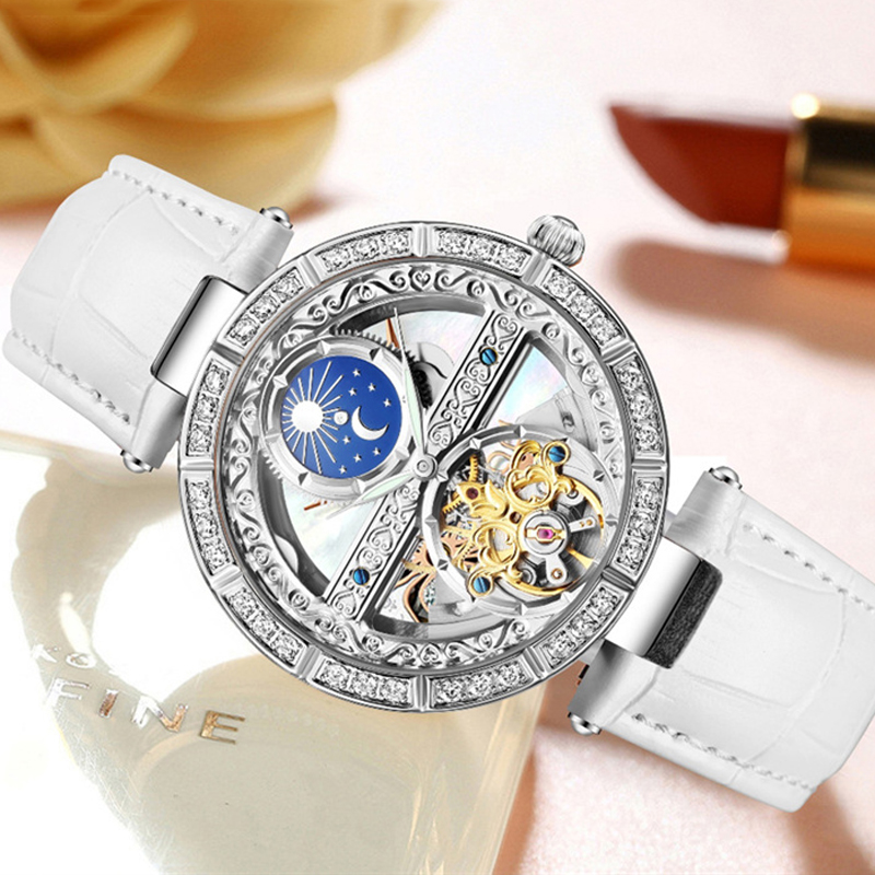 Ladies Watch Automatic Woman L - đánh giá và giá Push Button Tactile