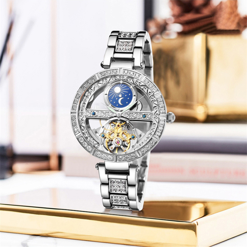 Ladies Watch Automatic Woman L - đánh giá và giá Push Button Tactile