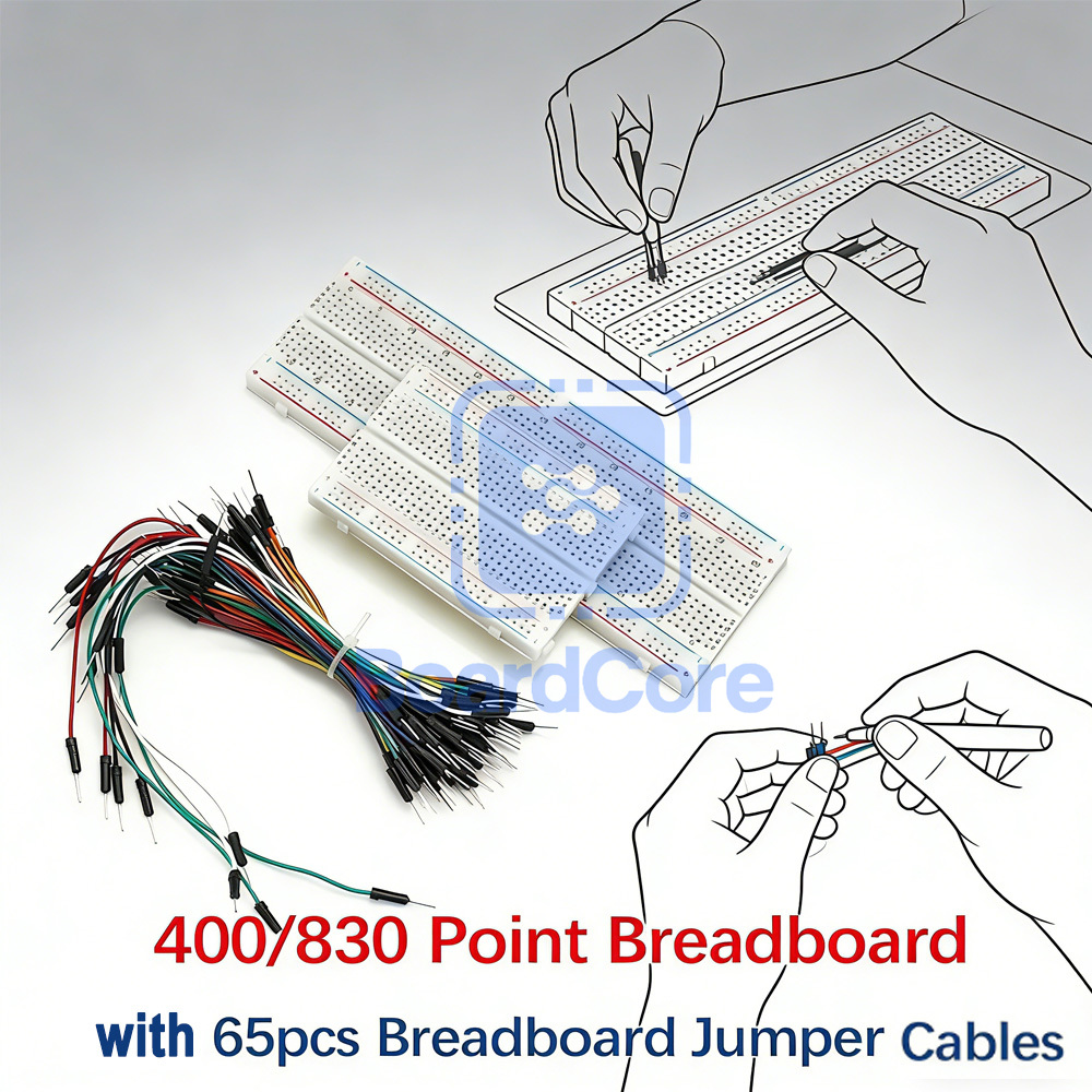 400/830 Point Breadboard Kit w - đánh giá và giá Diy Electronics Raspberry Pi
