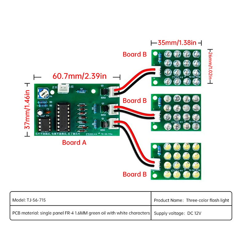 TJ-56-715 DC 12V NE555+CD4017  - đánh giá và giá R/Diy Electronics