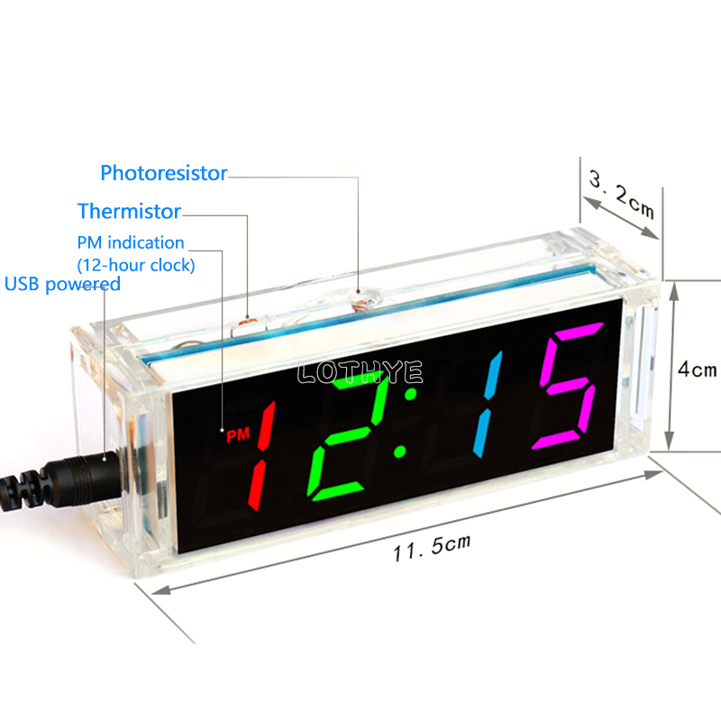 Digital Tube DIY Clock Kit Tem - đánh giá và giá Diy Home Electronics Projects