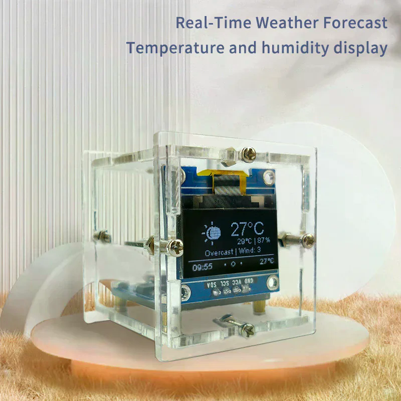 ESP8266 MINI Weather Clock WIF - đánh giá và giá Diy Soldering Station No Electronics