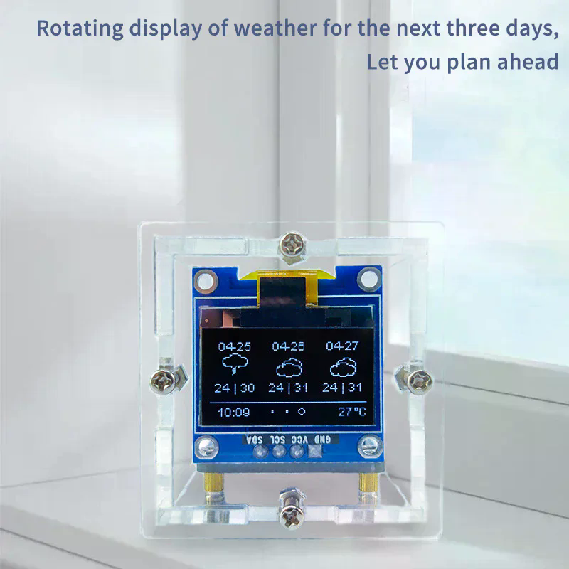 ESP8266 MINI Weather Clock WIF - đánh giá và giá Diy Soldering Station No Electronics