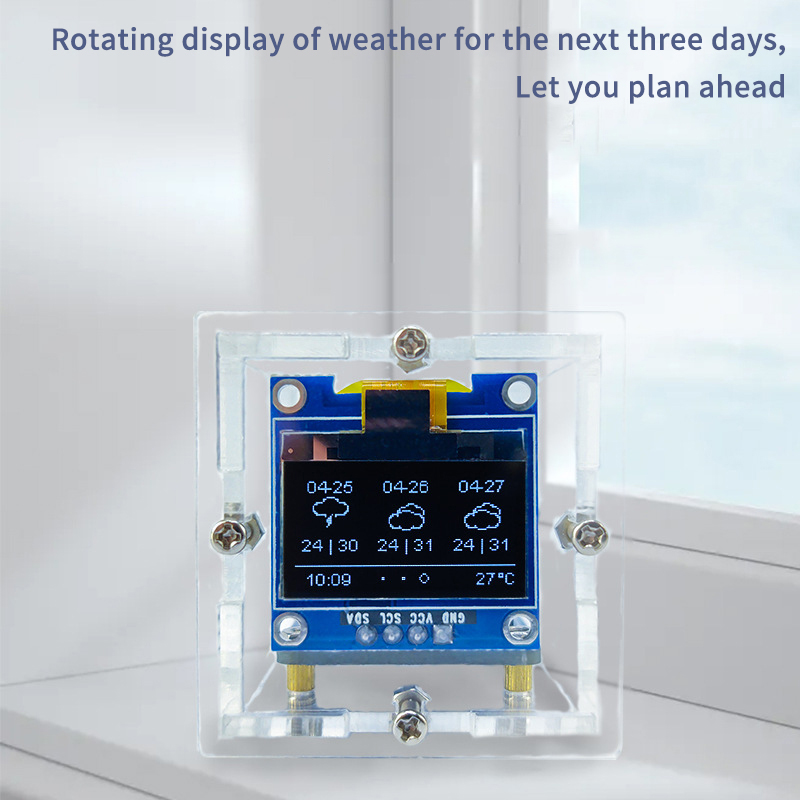 ESP8266 MINI Weather Clock WIF - đánh giá và giá Diy Soldering Station No Electronics