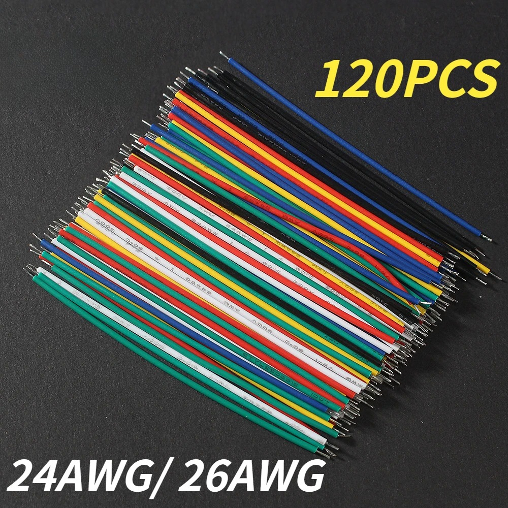 120PCS 24AWG/26AWG Tinned Copp - đánh giá và giá Diy Electronics Breadboard