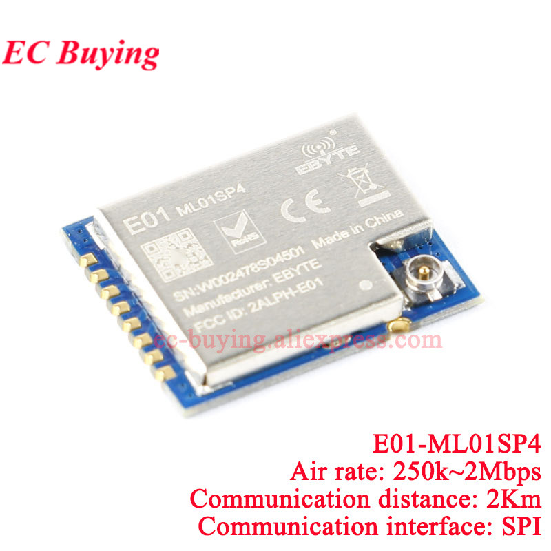 10Pcs/1pc E01-2G4M27SX ML01SP4 - đánh giá và giá Nrf24L01 Module Wireless