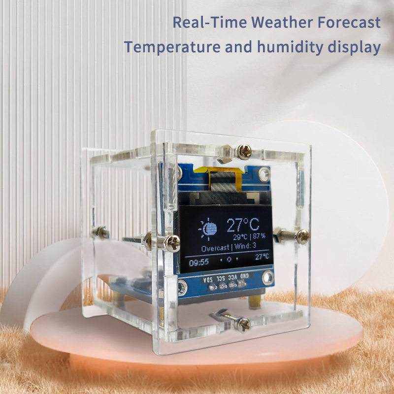 ESP8266 MINI Weather Clock WIF - đánh giá và giá Diy Soldering Station No Electronics
