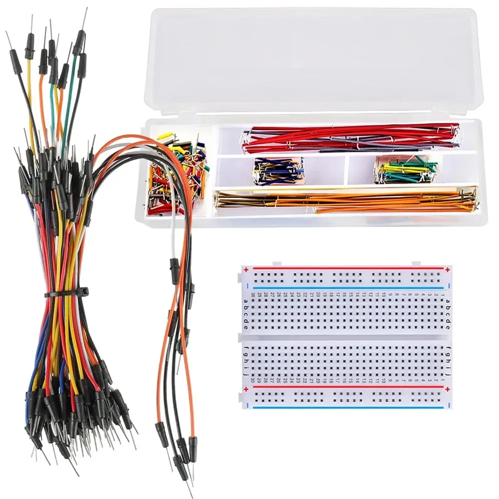 Breadboard Jumper Wire Kit wit - đánh giá và giá Diy Electronics Breadboard