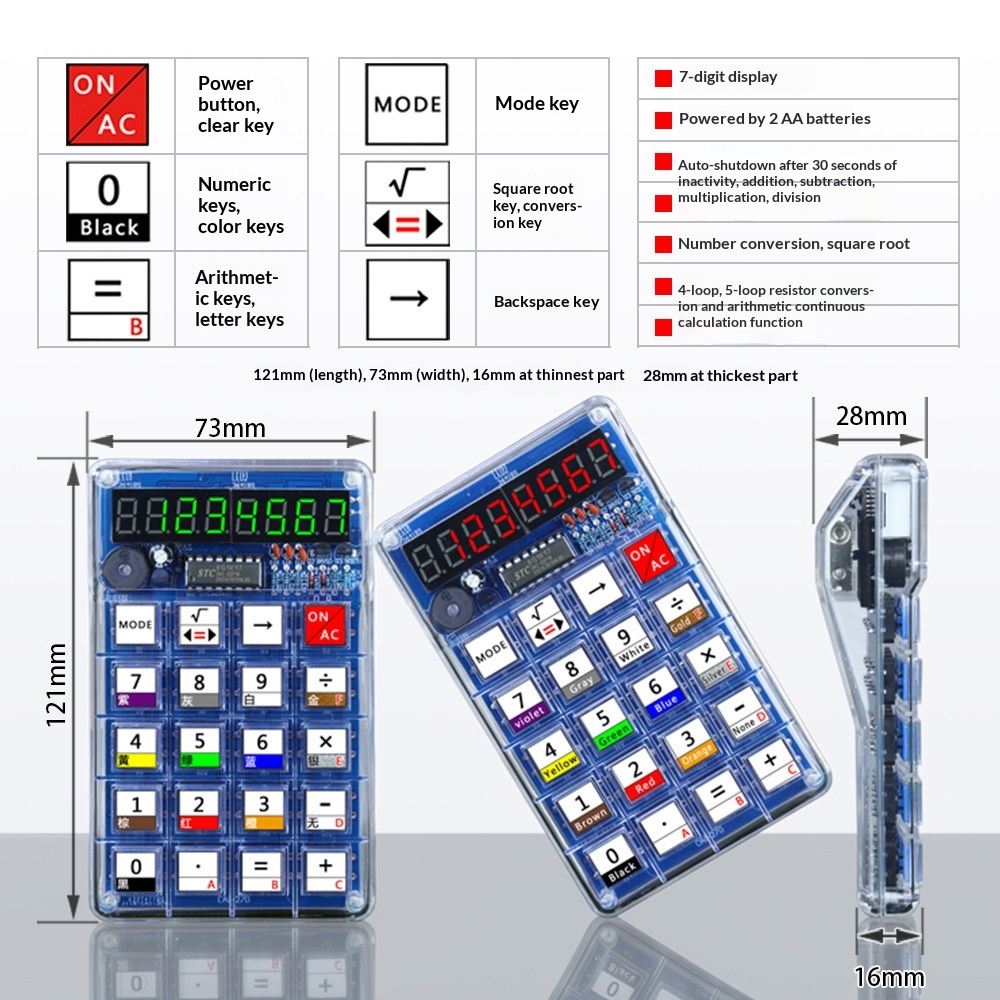Calculator Production Kit, Ele - đánh giá và giá Homemade Diy Electronics