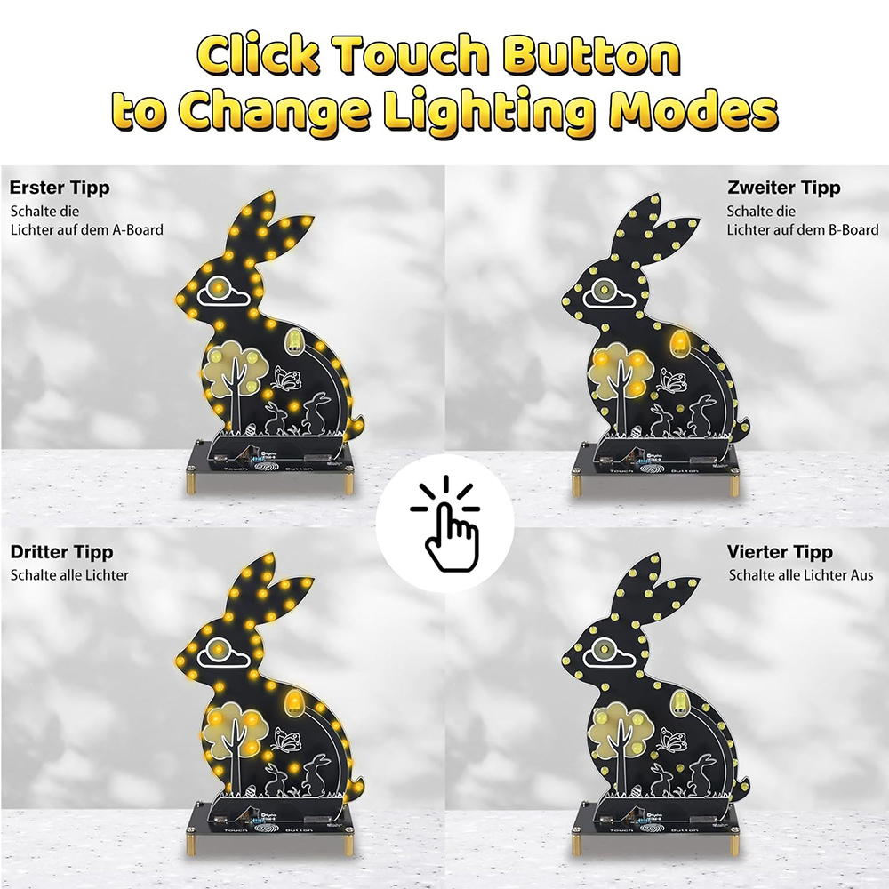 DIY Rabbit Soldering Practice  - đánh giá và giá Diy Electronics Projects For Beginners