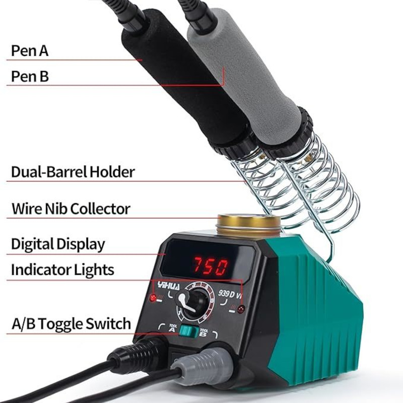 Dual Pen Soldering Station 250 - đánh giá và giá Diy Soldering Station No Electronics