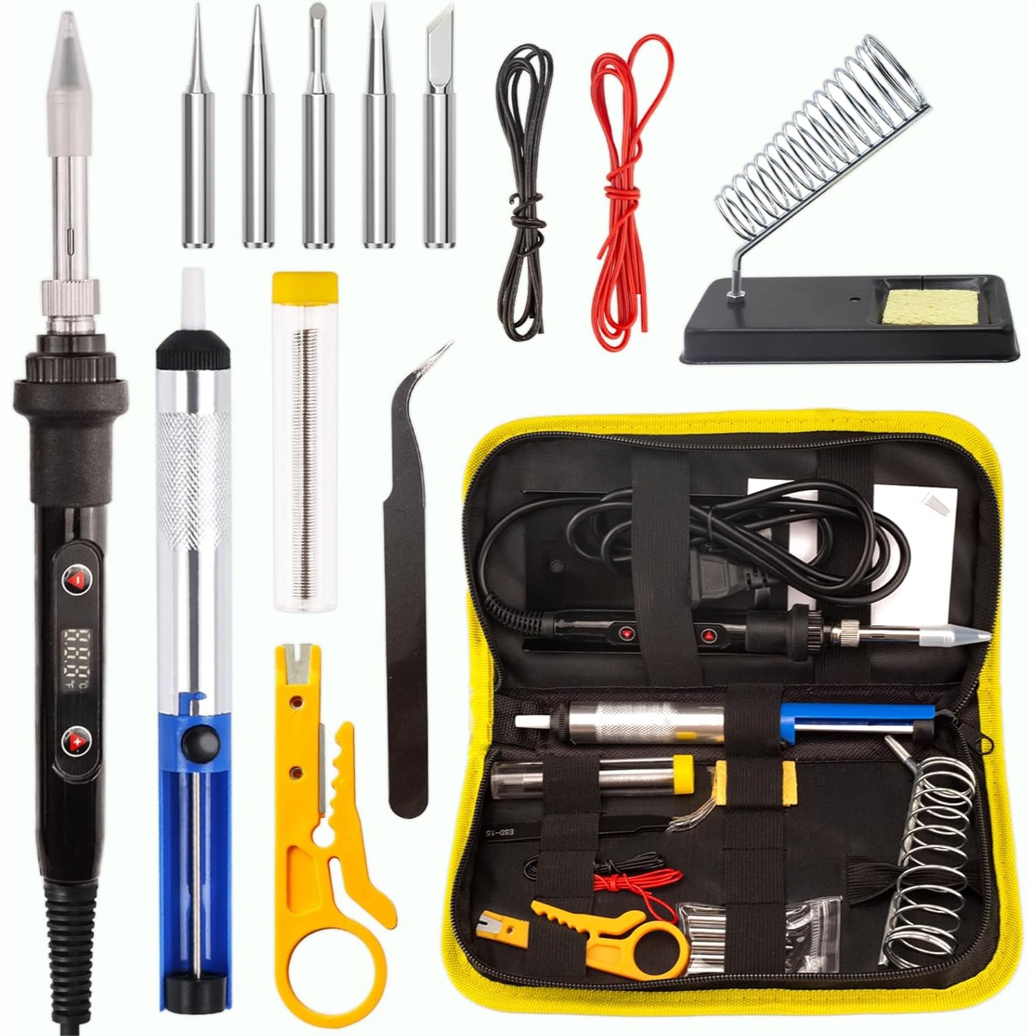 80W Soldering Iron Kit with LC - đánh giá và giá Diy Electronics Repair Kit