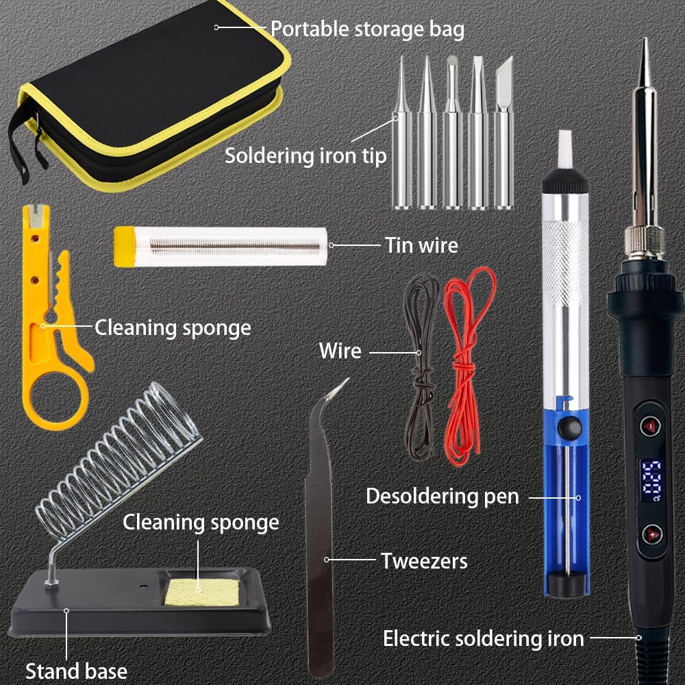 80W Soldering Iron Kit with LC - đánh giá và giá Diy Electronics Repair Kit