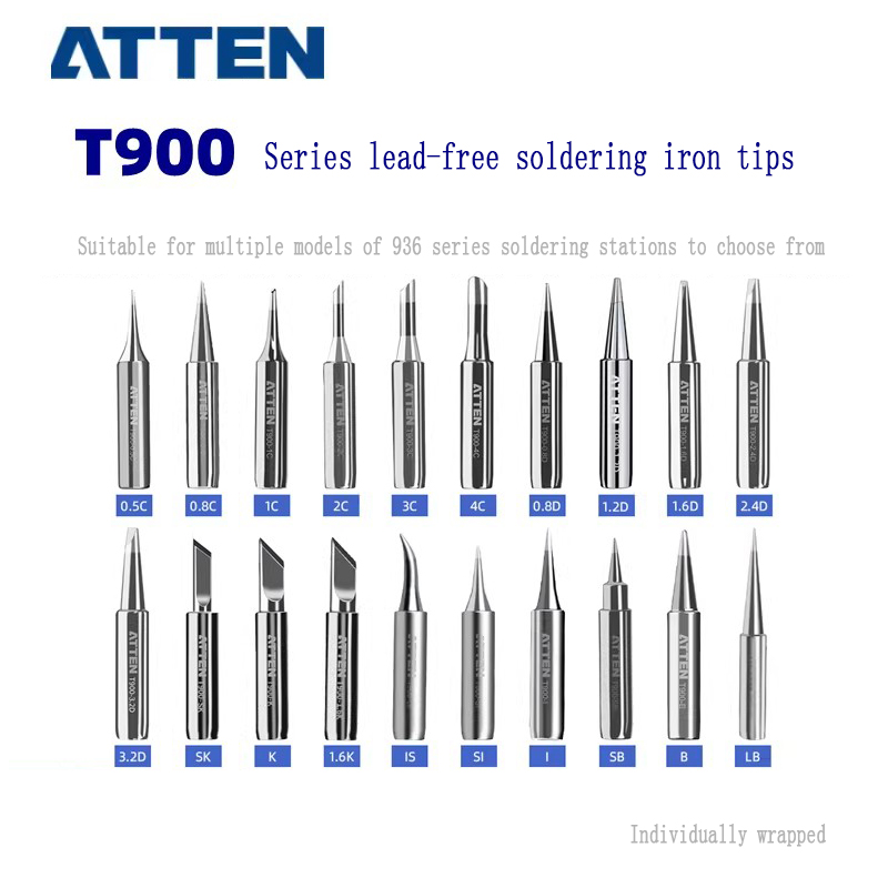 Original ATTEN 5Pcs T900-M Aut - đánh giá và giá Diy Soldering Station No Electronics