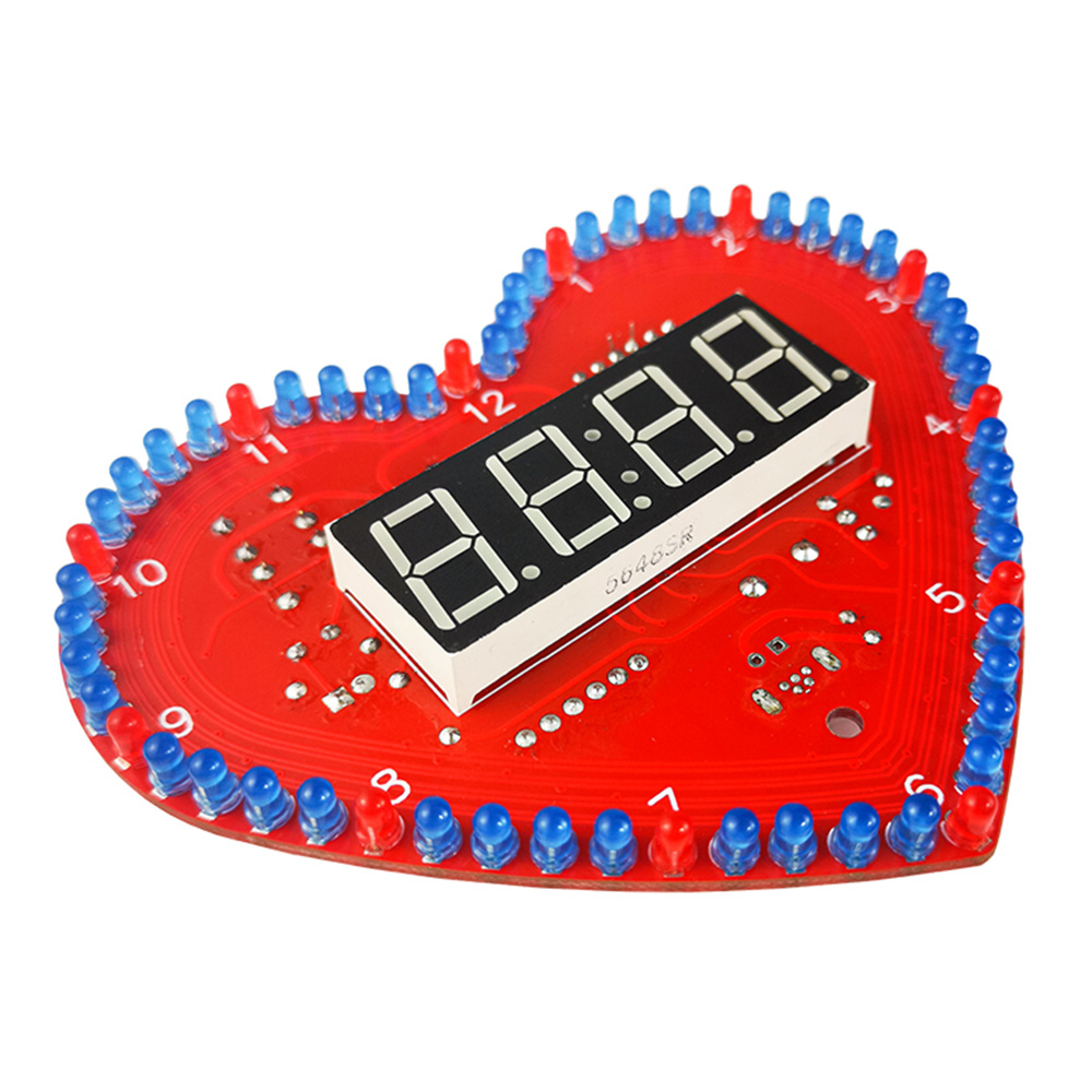 DIY Kits Heart Shaped 4-Digit  - đánh giá và giá Diy Electronics Project
