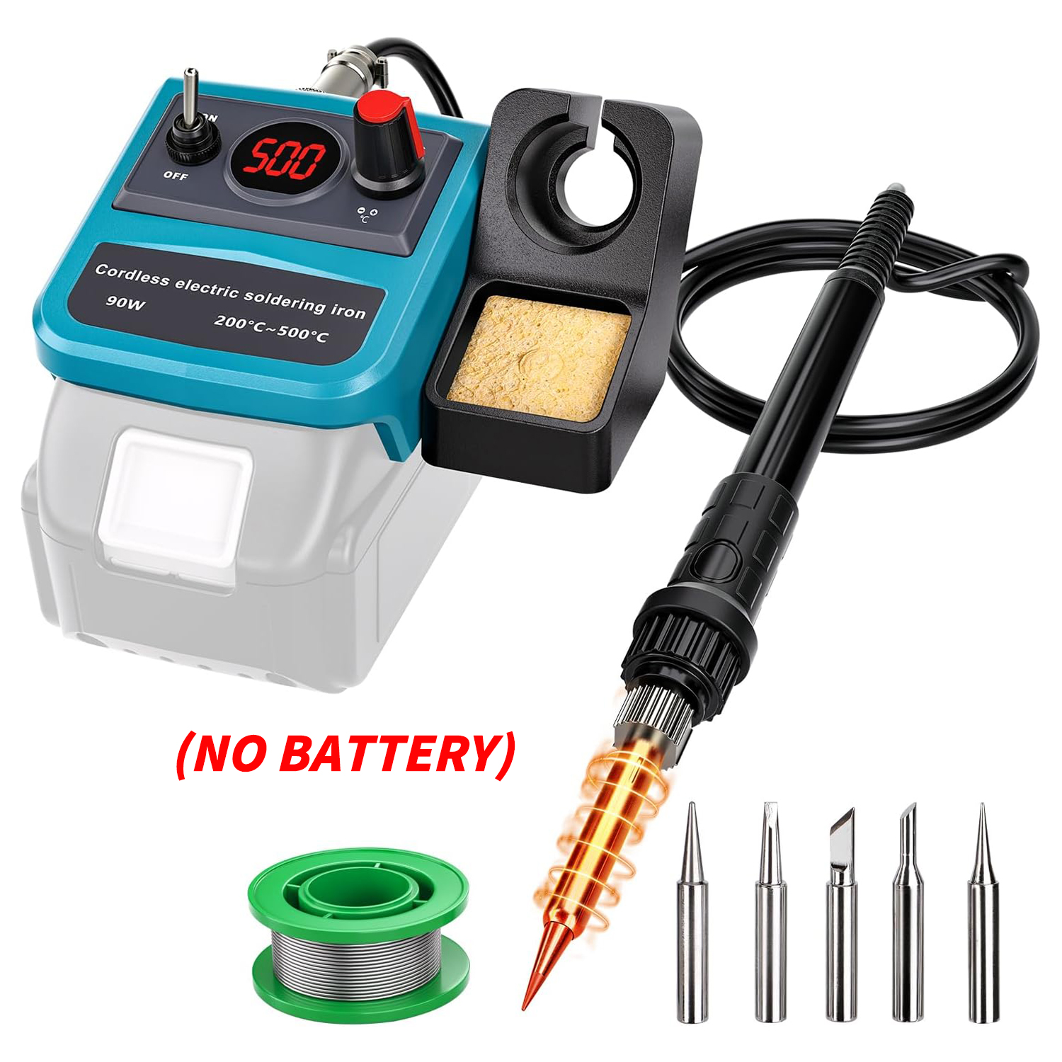 90W LED Digital Cordless Solde - đánh giá và giá Diy Electronics Repair Kit