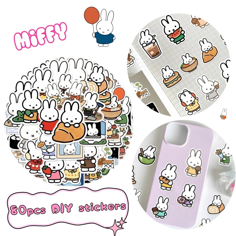 Miffy Rabbit Head Sticker High - đánh giá và giá Diy Q