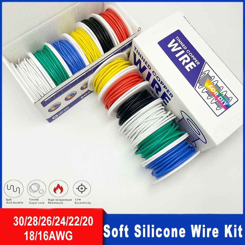 Soft Silicone Wire Kit 16awg 1 - đánh giá và giá Diy Electronics Com