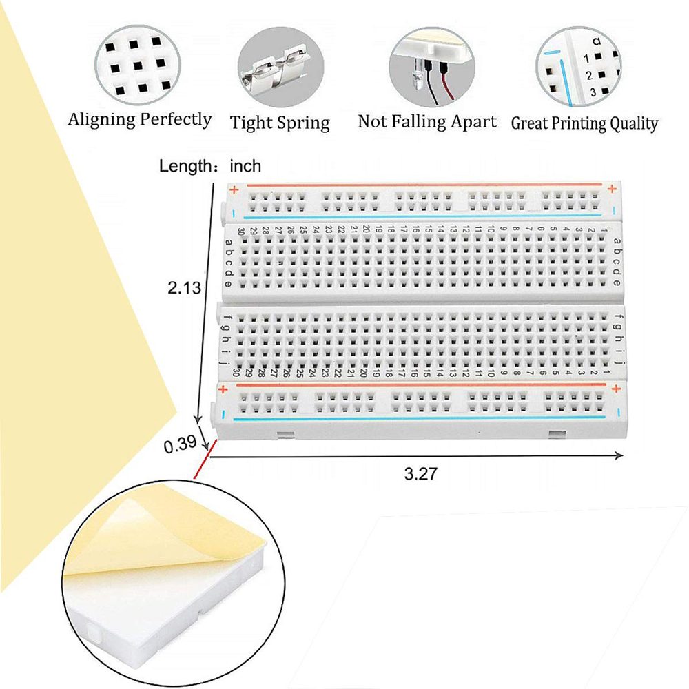 Breadboard Jumper Wire Kit wit - đánh giá và giá Diy Electronics Breadboard