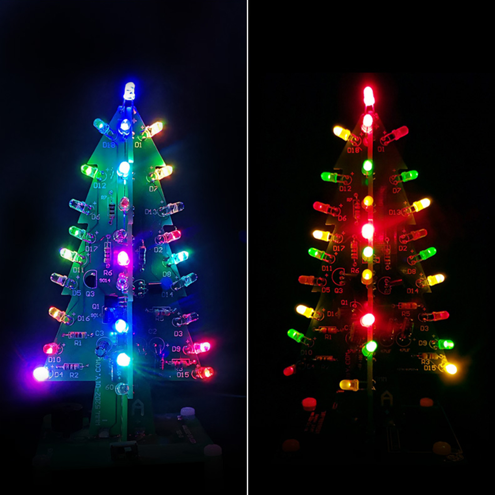LED Colorful Christmas Tree DI - đánh giá và giá Diy Electronics Circuits