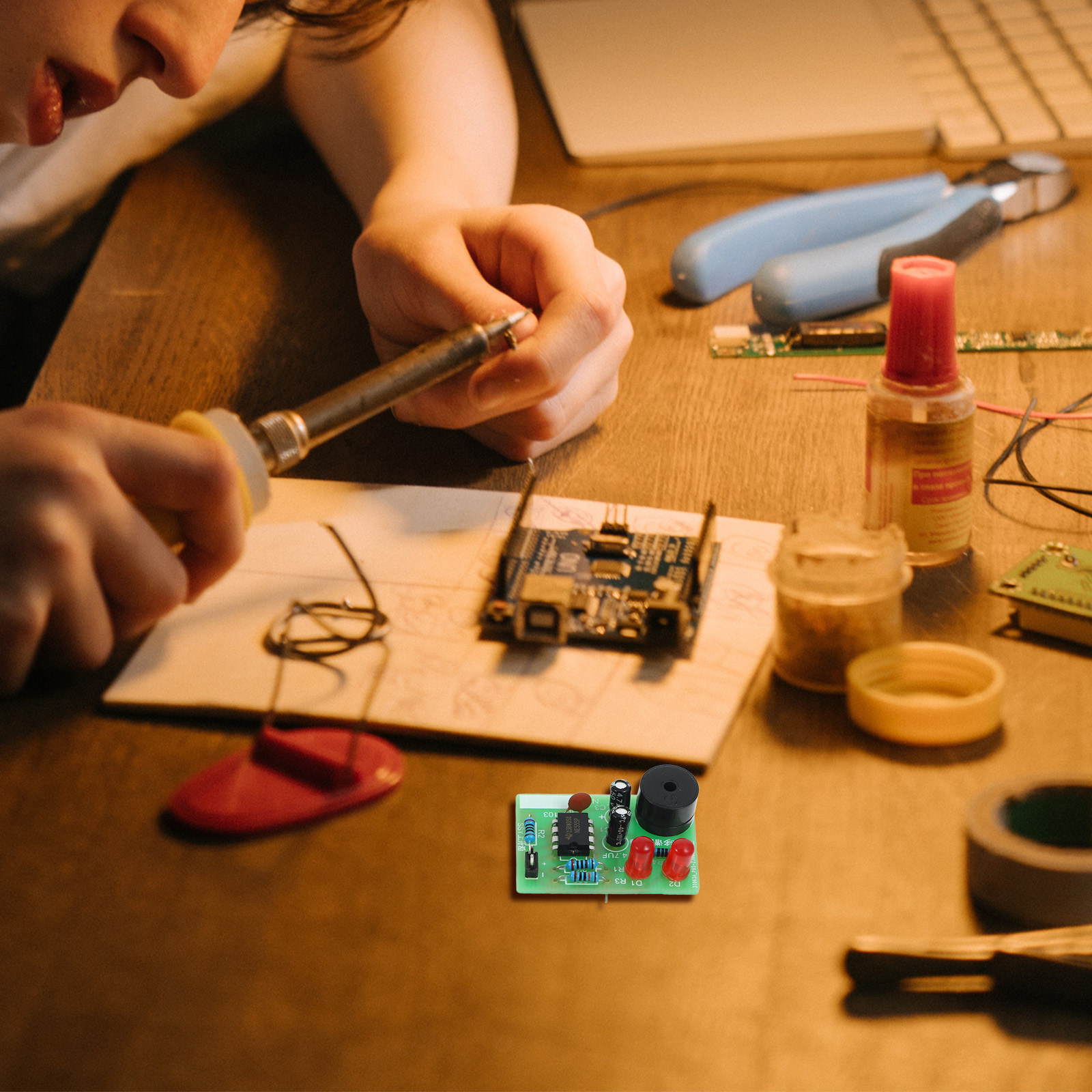 5Set Soldering Practice Kit Be - đánh giá và giá Diy Electronics Projects For Beginners