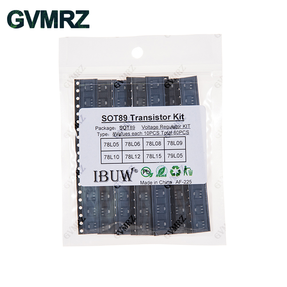 80PCS 8Values SOT89 Transistor - đánh giá và giá Diy Electronics Com