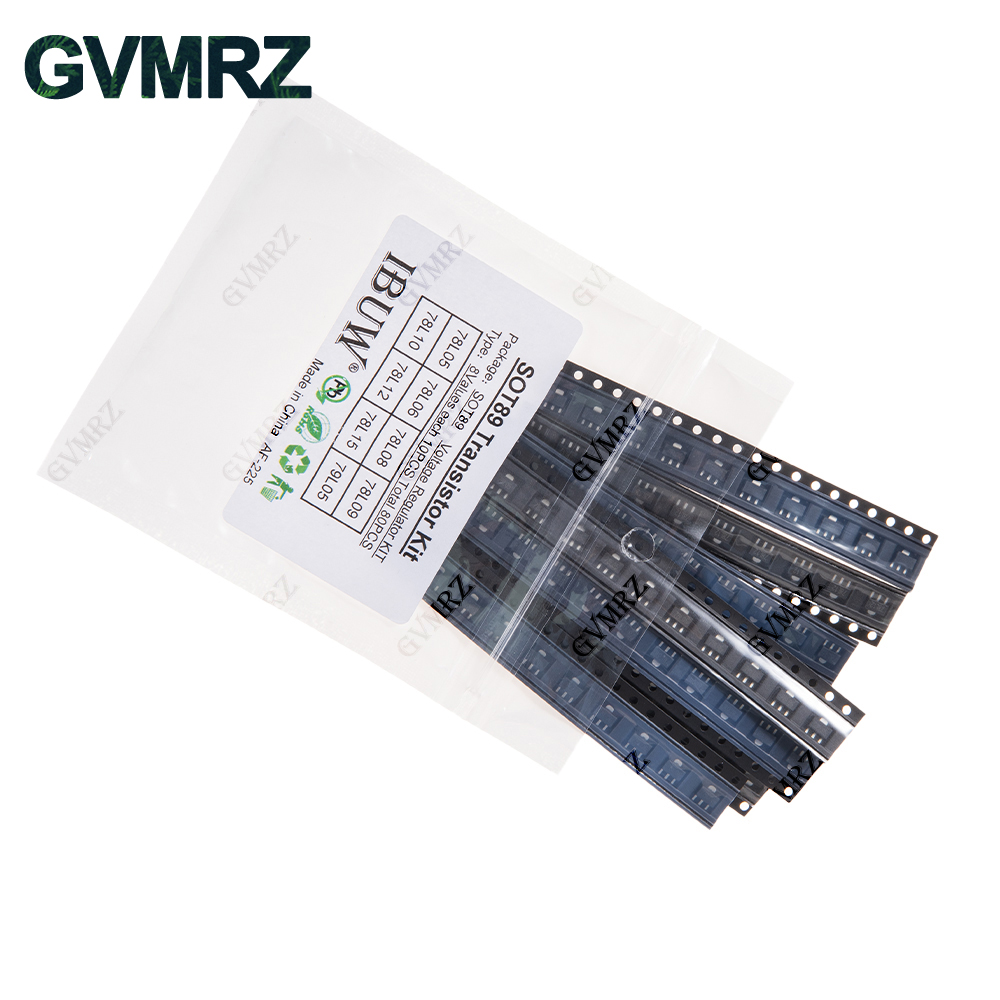 80PCS 8Values SOT89 Transistor - đánh giá và giá Diy Electronics Com
