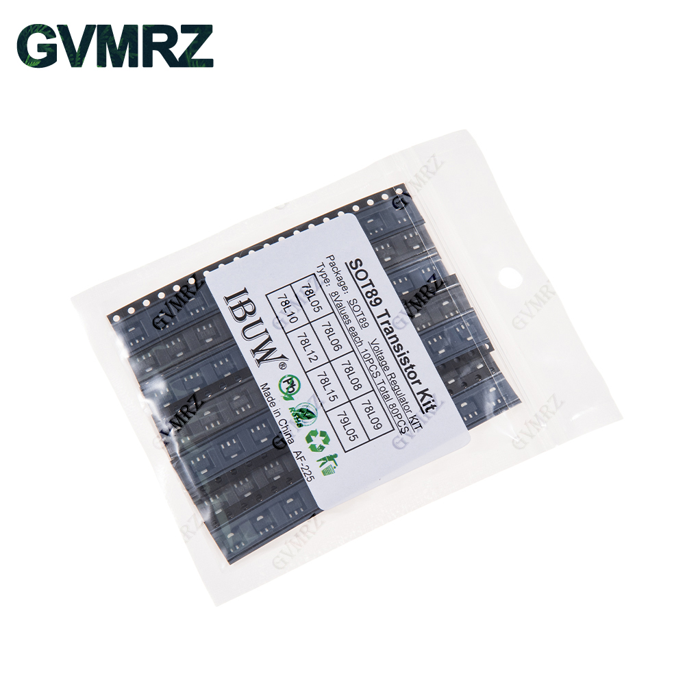 80PCS 8Values SOT89 Transistor - đánh giá và giá Diy Electronics Com